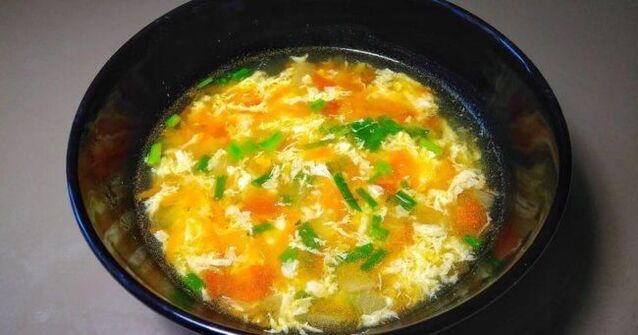 egg drop soup for gout
